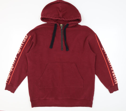 H&M Unisex Red Hoodie - Size S, Cotton Blend