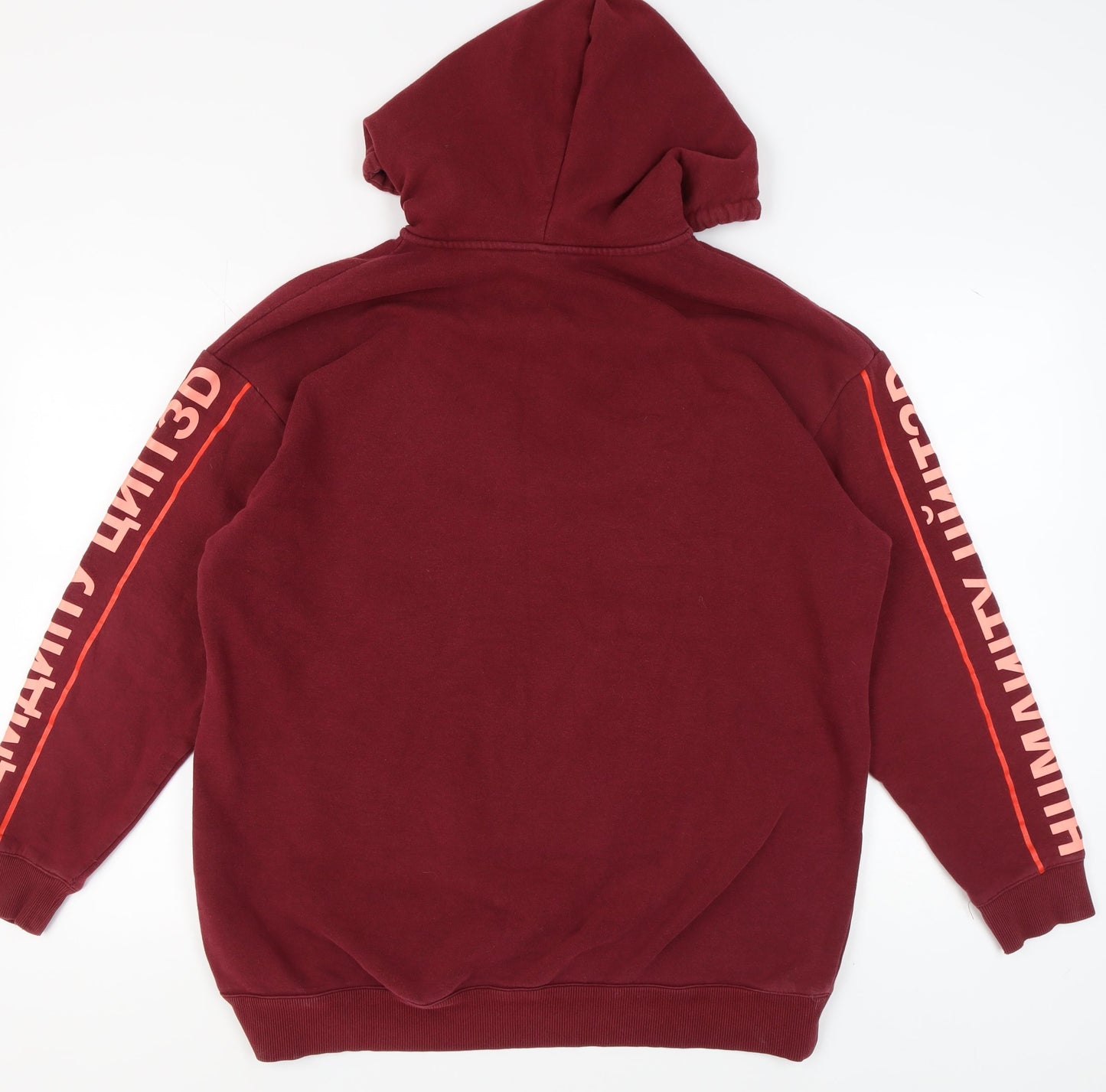 H&M Unisex Red Hoodie - Size S, Cotton Blend