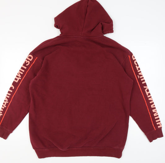 H&M Unisex Red Hoodie - Size S, Cotton Blend
