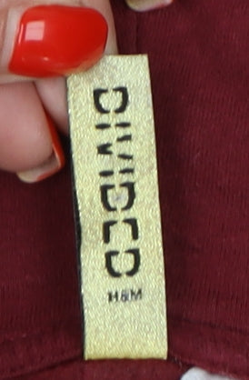 H&M Unisex Red Hoodie - Size S, Cotton Blend