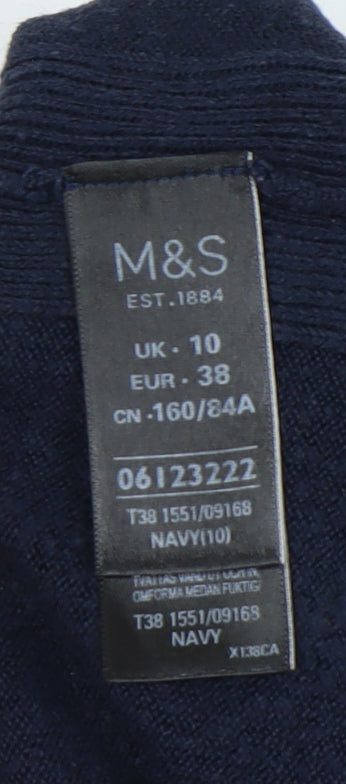 Womens UK Size 10 Marks and Spencer Blue Pullover Jumper