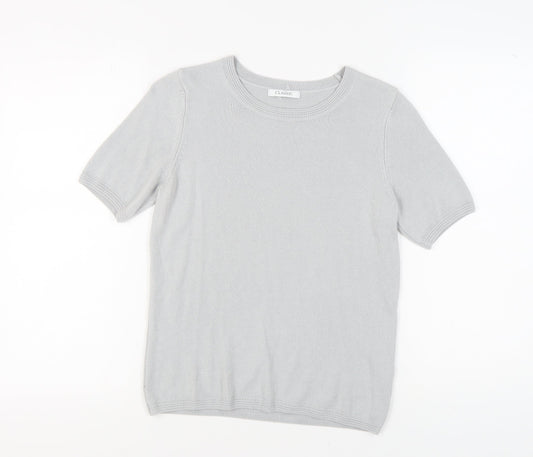 Womens UK Size 10 Marks and Spencer Grey Pullover Jumper