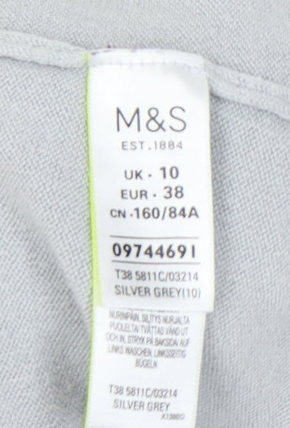 Womens UK Size 10 Marks and Spencer Grey Pullover Jumper