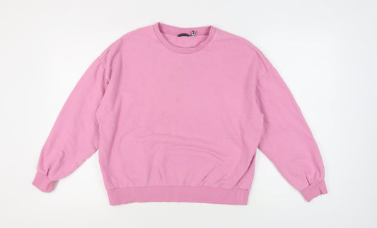 Womens UK Size XS ASOS DESIGN Pink Pullover Sweatshirt