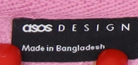 Womens UK Size XS ASOS DESIGN Pink Pullover Sweatshirt
