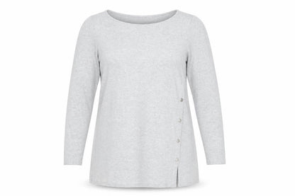 Marks and Spencer Grey Women's Long Sleeve Top UK 14