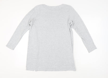 Marks and Spencer Grey Women's Long Sleeve Top UK 14