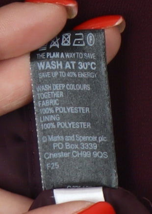 Marks and Spencer Women's Red Sheath Dress, S