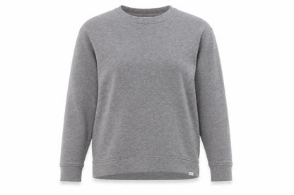 Front view of Orvis unisex grey pullover sweatshirt s