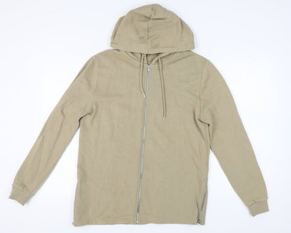 Unisex Adults UK Size S ASOS Beige Full Zip Hoodie