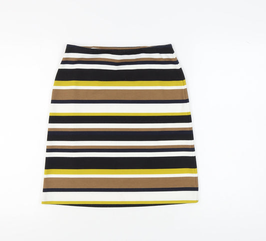 Marks and Spencer Women's Striped Long Pencil Skirt Size 8