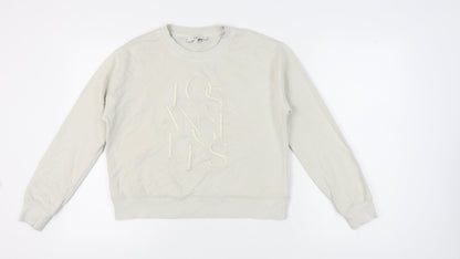 Womens UK Size S Marks and Spencer White Pullover Sweatshirt