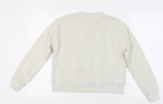 Womens UK Size S Marks and Spencer White Pullover Sweatshirt