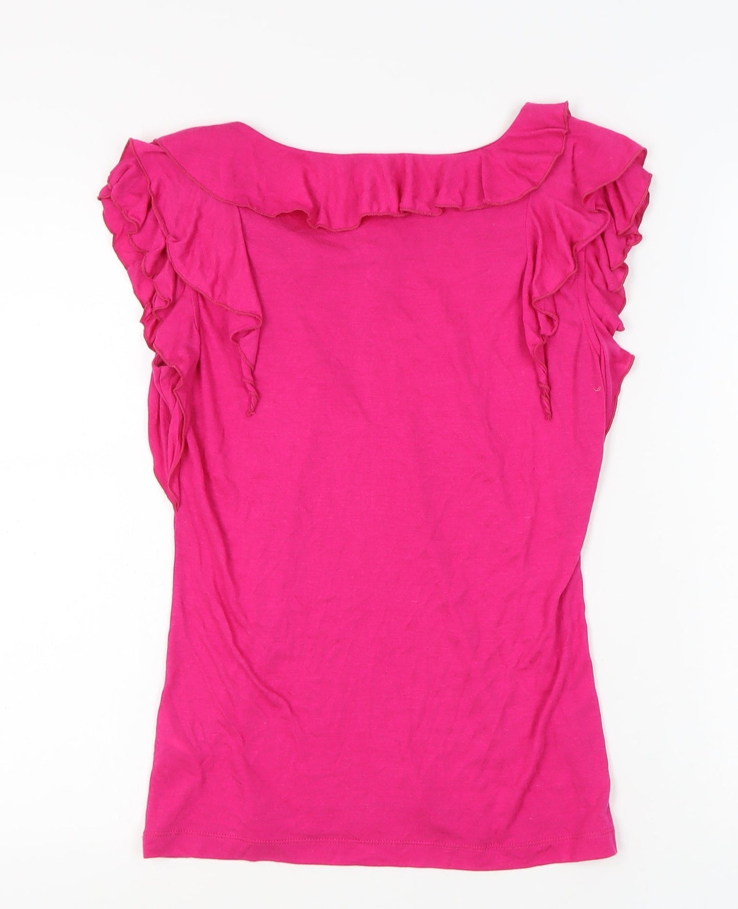 Womens UK Size 10 Per Una Pink Basic Blouse