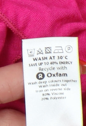 Womens UK Size 10 Per Una Pink Basic Blouse