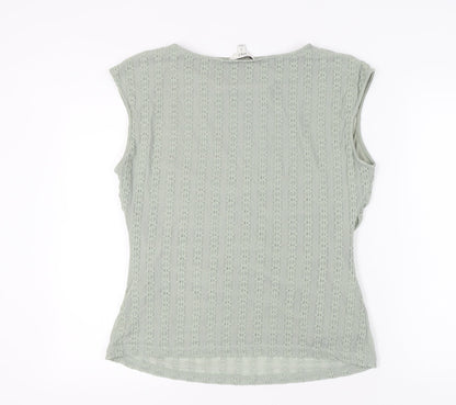 Womens UK Size 18 Marks and Spencer Green Basic Blouse