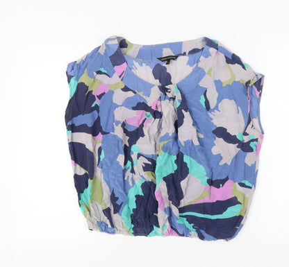 Womens UK Size 14 Marks and Spencer Multicoloured Basic Blouse