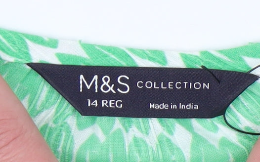 Marks and Spencer Women's Green Dress Size 14