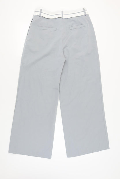 Womens UK Size 10 PRETTYLITTLETHING Regular Fit Casual Grey Trousers