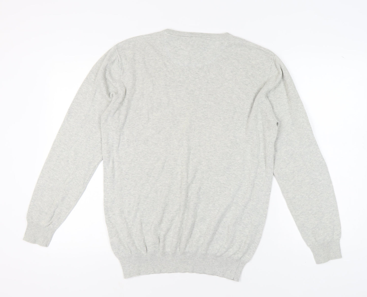 Jooti Jeans Men's Grey Cotton XL Pullover Jumper