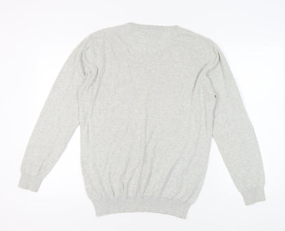 Jooti Jeans Men's Grey Cotton XL Pullover Jumper