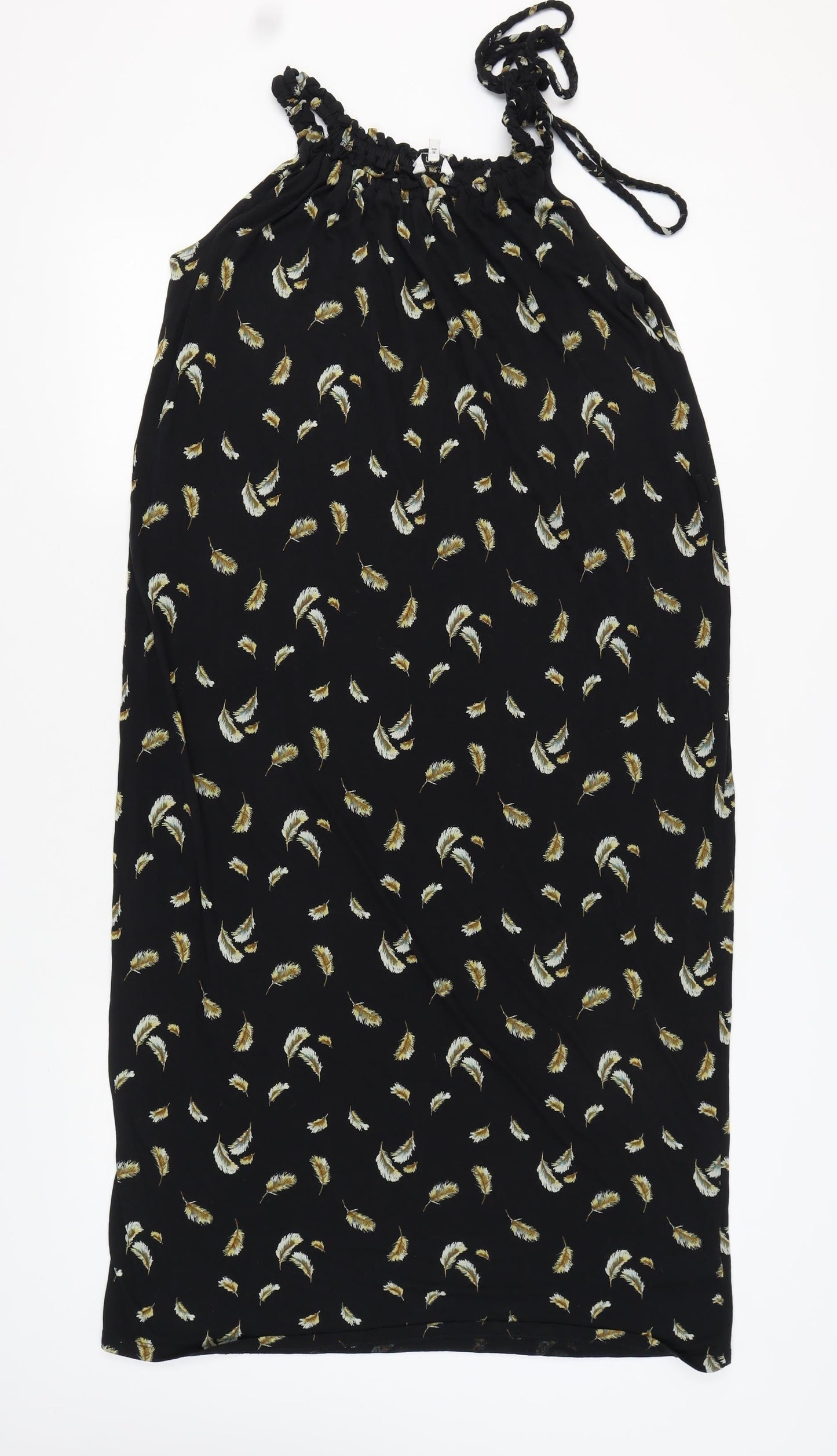 Next Women's Black Halter Dress, Size 8, Summer Chic