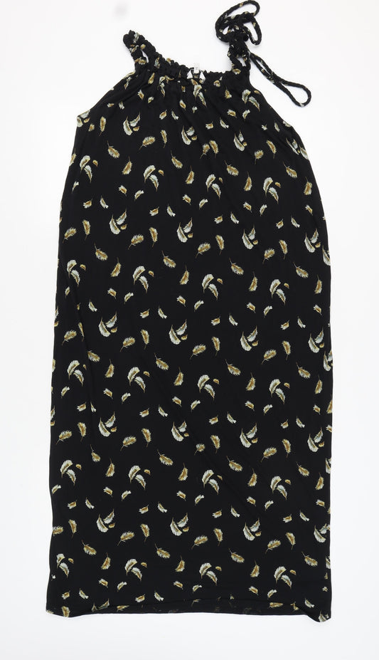 Next Women's Black Halter Dress, Size 8, Summer Chic