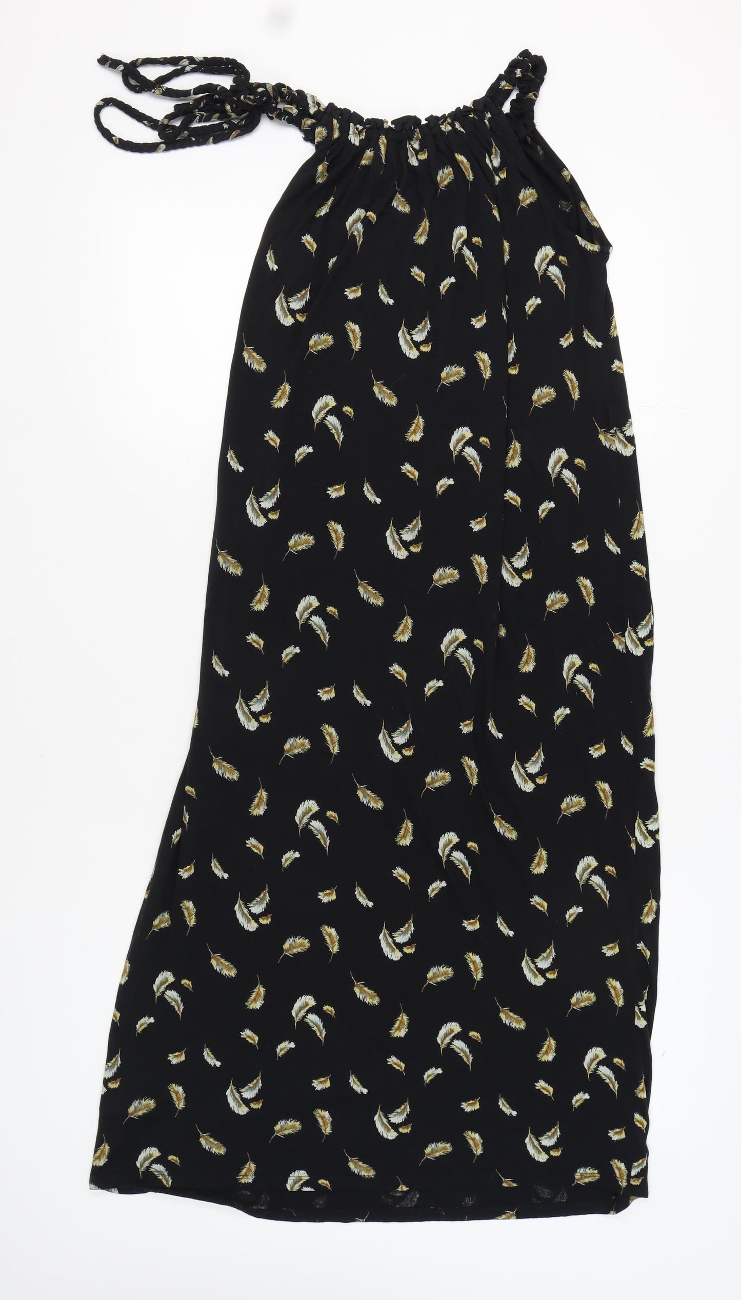 Next Women's Black Halter Dress, Size 8, Summer Chic