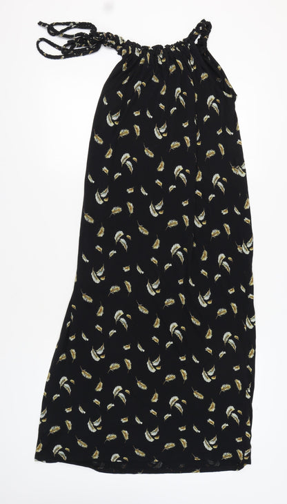 Next Women's Black Halter Dress, Size 8, Summer Chic