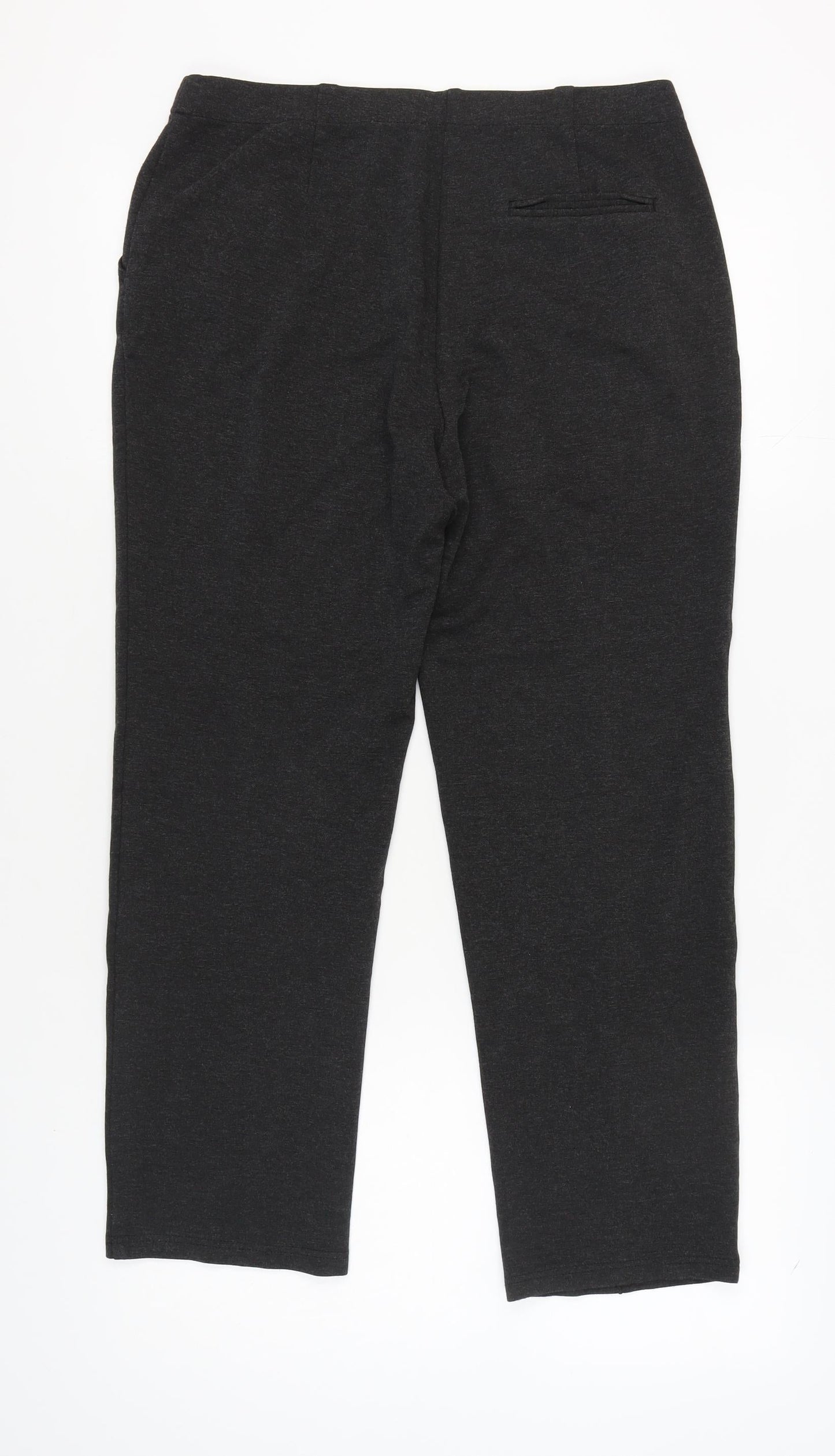 Womens UK Size 14 Marks and Spencer Regular Fit Casual Workwear Black Trousers