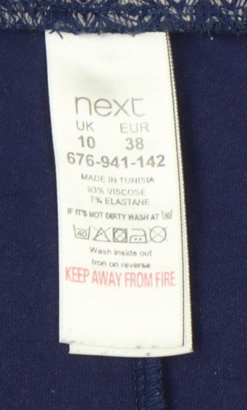 Womens UK Size 10 NEXT   Blue Trousers