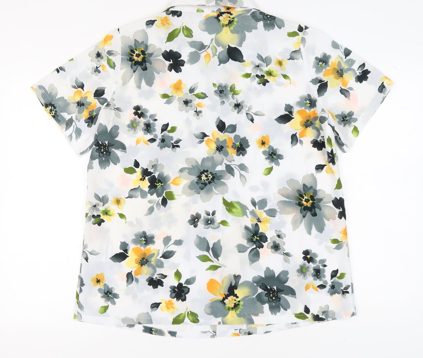 Damart Women's Multicoloured Floral Button-Up Shirt