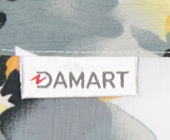 Damart Women's Multicoloured Floral Button-Up Shirt