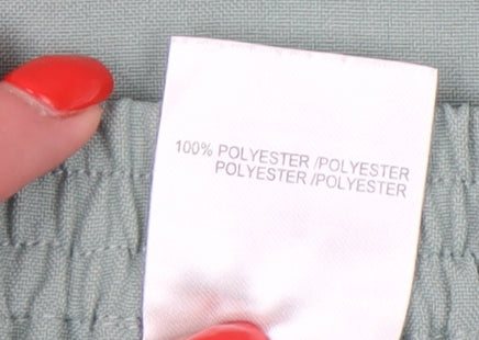 Damart Women's Green A-Line Skirt with Buckle, Size 12