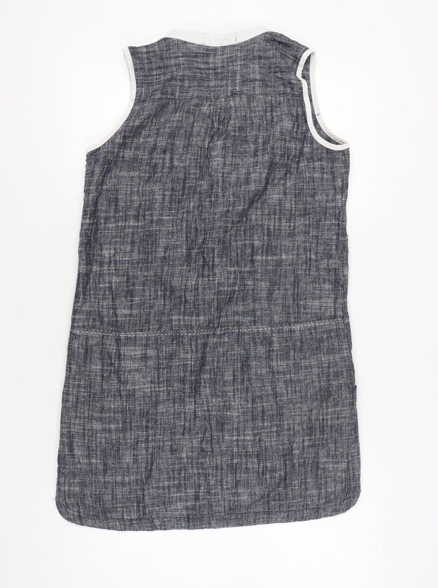 Next Women’s Blue Linen Shift Dress Size 14