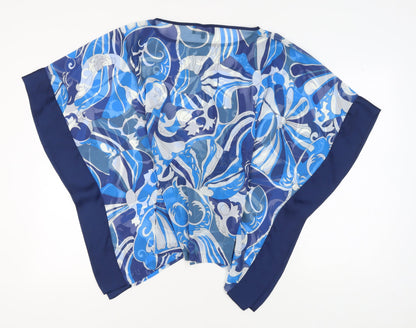 Ossie Clark Blue Floral Women's Cover Up Size 10