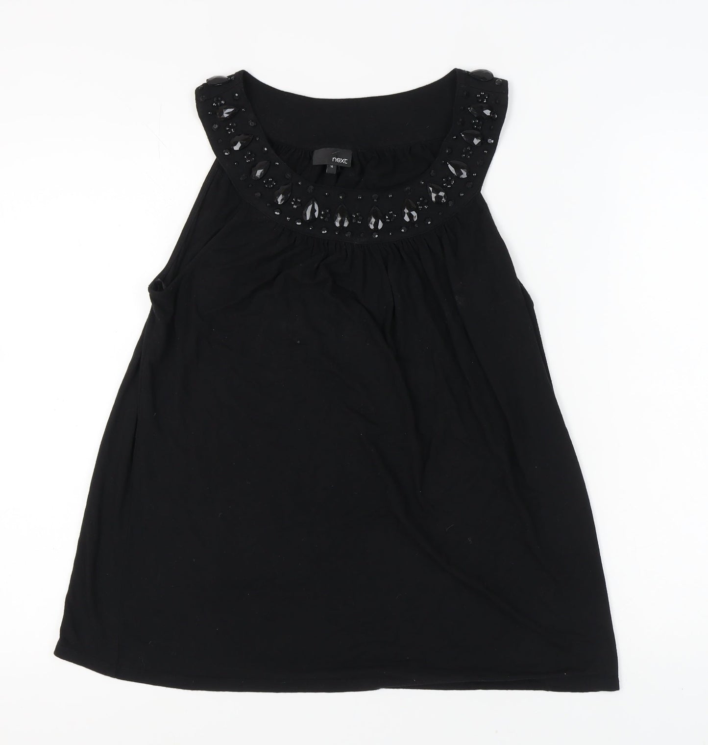Womens UK Size 16 NEXT Black Basic Tank