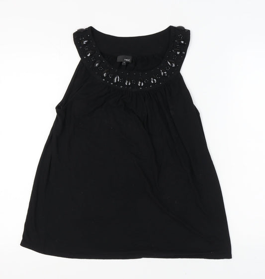 Womens UK Size 16 NEXT Black Basic Tank