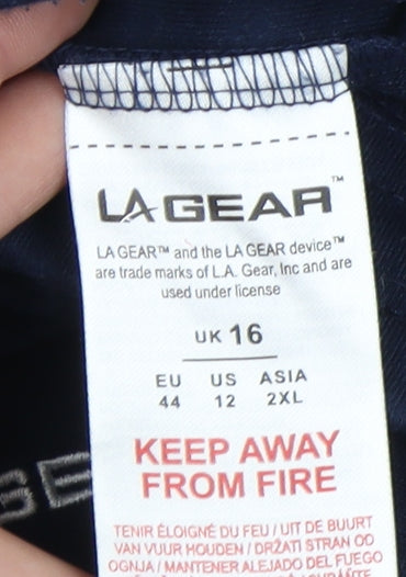 LA Gear Women's Blue Track Pants Size 16 Activewear