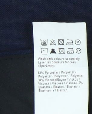 River Island Men's Blue Straight Trousers 30S