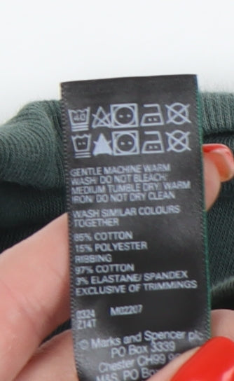 Marks and Spencer Green Women's Pullover Sweatshirt, Size 10