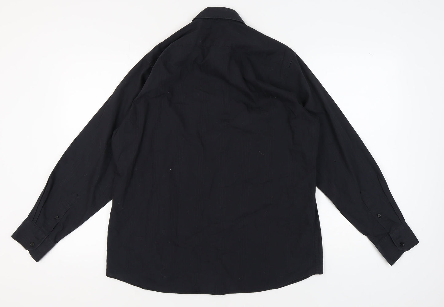 John Lewis Men's Black Long Sleeve Shirt 16.5