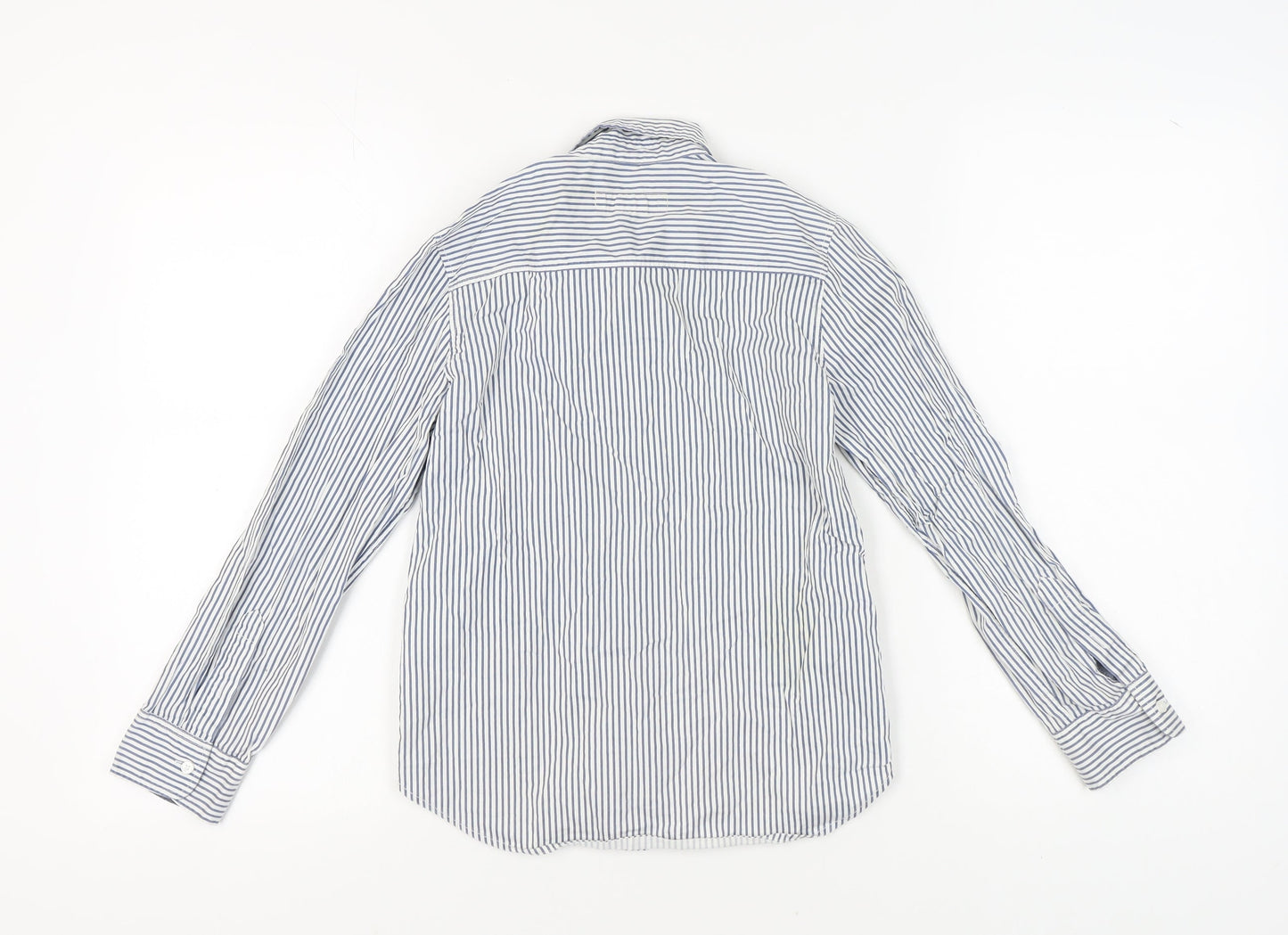 L.O.G.G. Boys Blue Striped Button-Up Shirt 9-10 Years