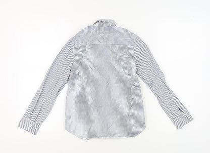 L.O.G.G. Boys Blue Striped Button-Up Shirt 9-10 Years