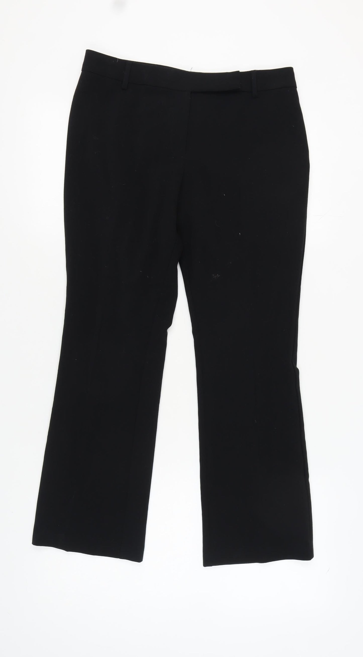 Womens UK Size 12 Marks and Spencer Regular Fit  Black Trousers