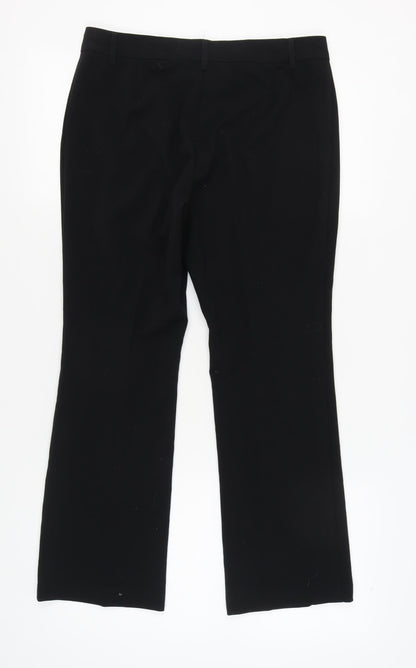 Womens UK Size 12 Marks and Spencer Regular Fit  Black Trousers
