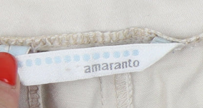 Matalan Women's Beige Chino Trousers Size 8