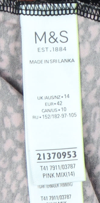 Womens UK Size 14 Marks and Spencer Multicoloured Tunic Blouse