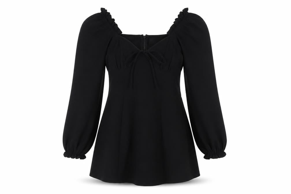ASOS Women's Black A-Line Off Shoulder Dress Size 8