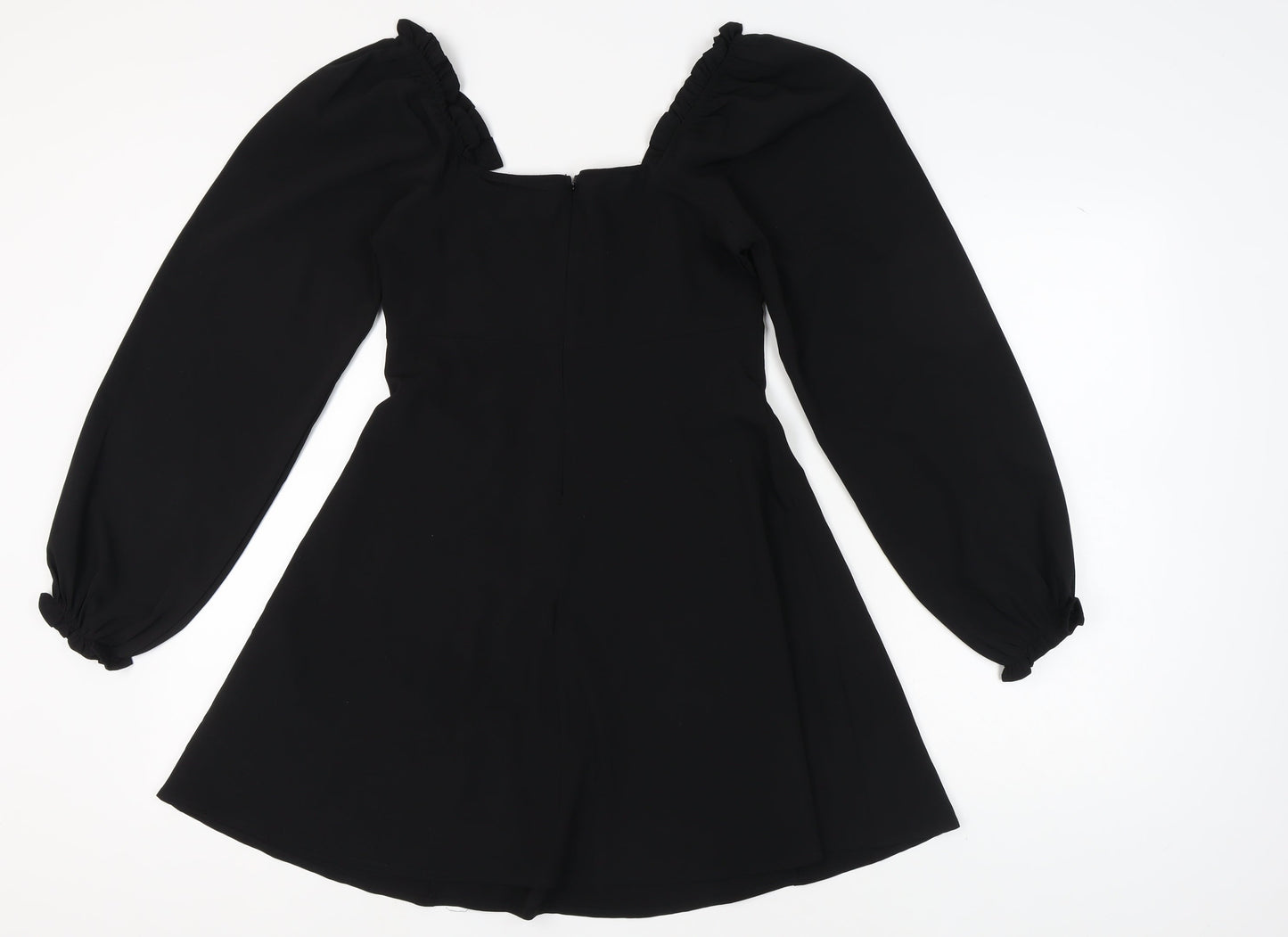 ASOS Women's Black A-Line Off Shoulder Dress Size 8